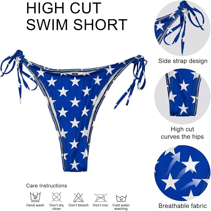 American Flag Bikini Two-Piece Set