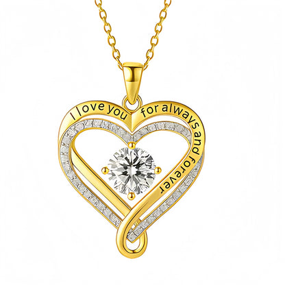 Eternal Heart Double-Layer Heart Necklace