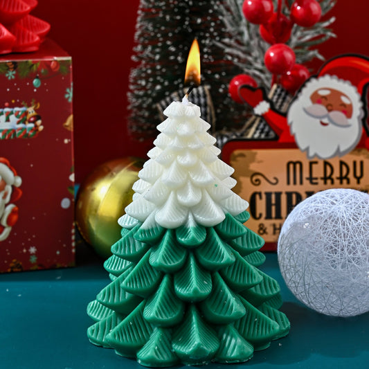 Handmade Christmas Tree Scented Candle Novelty Holiday Gift Box Set