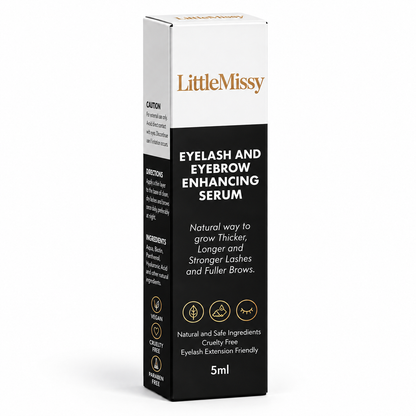 Eyelash and Eyebrow Enhancing Serum 5ml - Natural Way to Grow Thicker Longer and Fuller Brows Cruelty Free