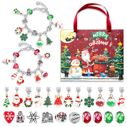 New Christmas Creative Blind Box Bracelet Handmade Diy24 Puzzle Toy Exquisite Gift Box suit