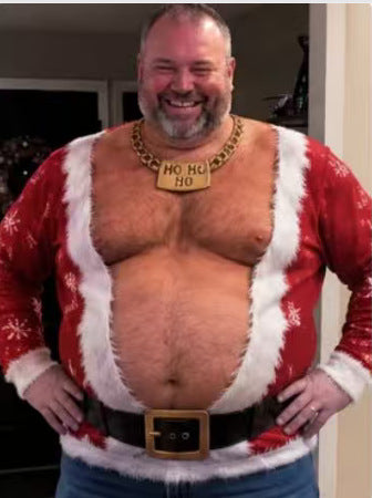 Men's 3D Printed Funny Muscle Graphic Round Neck Pullover Sweatshirt