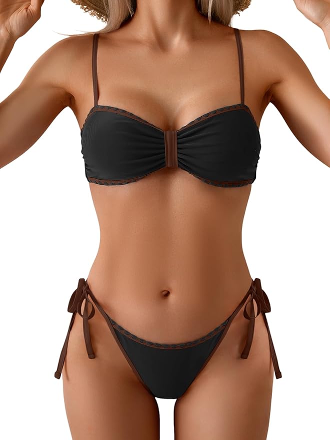 Women's Color Block Bikini Set