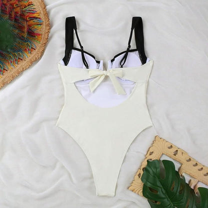 Women's High Cut Push Up One Piece Swimsuits
