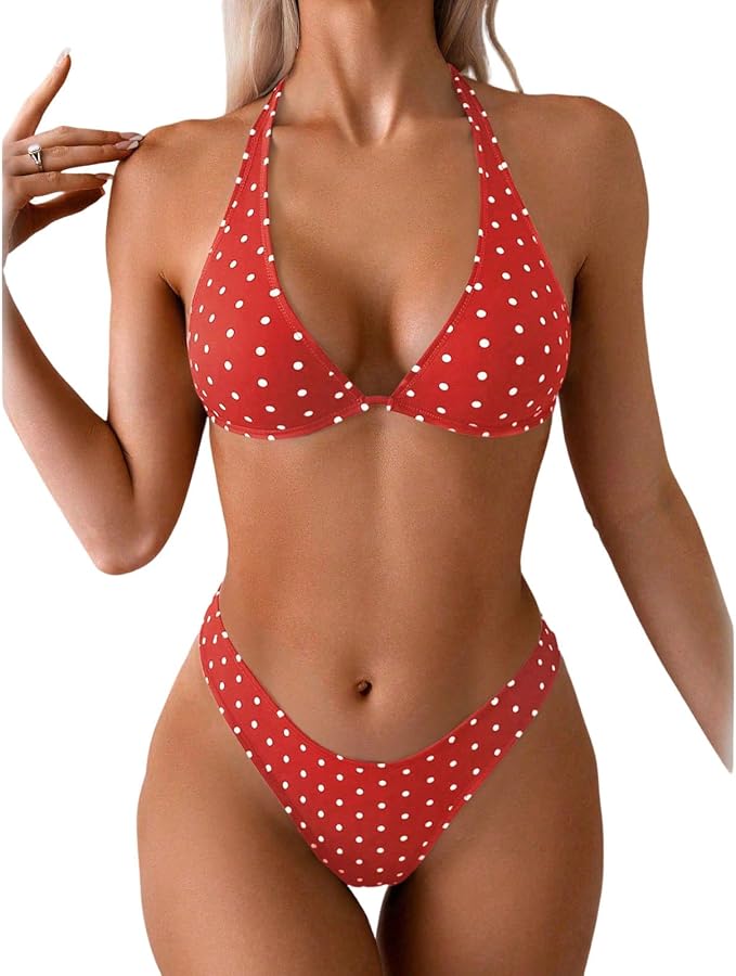 Women's Polka Dots Bikini Sets