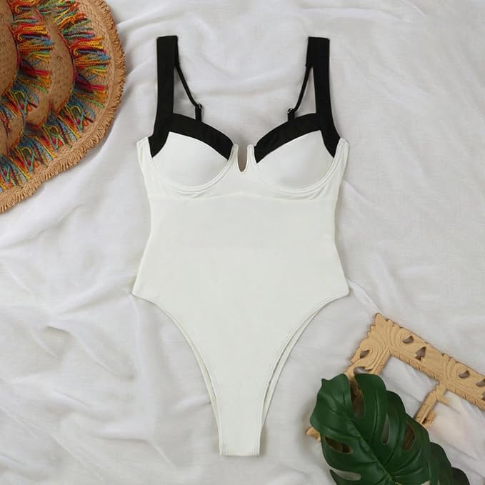 Women's High Cut Push Up One Piece Swimsuits
