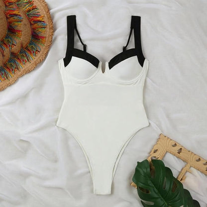 Women's High Cut Push Up One Piece Swimsuits