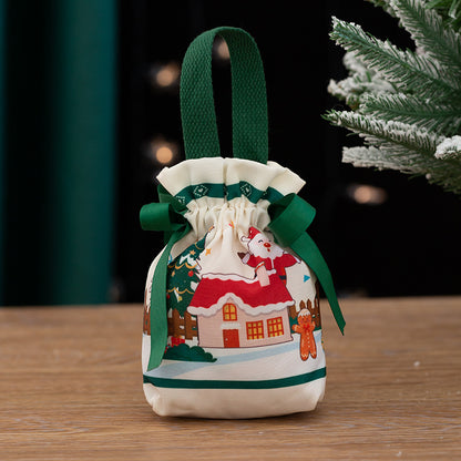 Christmas Apple Gift Bag Knitted Fabric Holiday Packaging