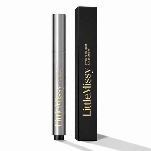 LittleMissy lip plumper with black packaging on a white background