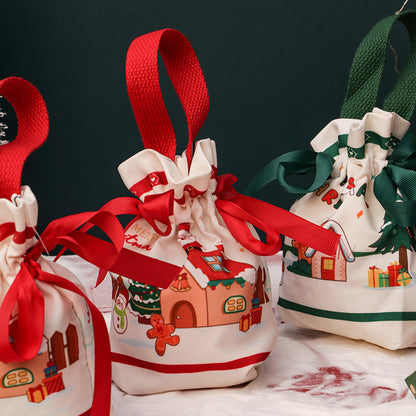 Christmas Apple Gift Bag Knitted Fabric Holiday Packaging