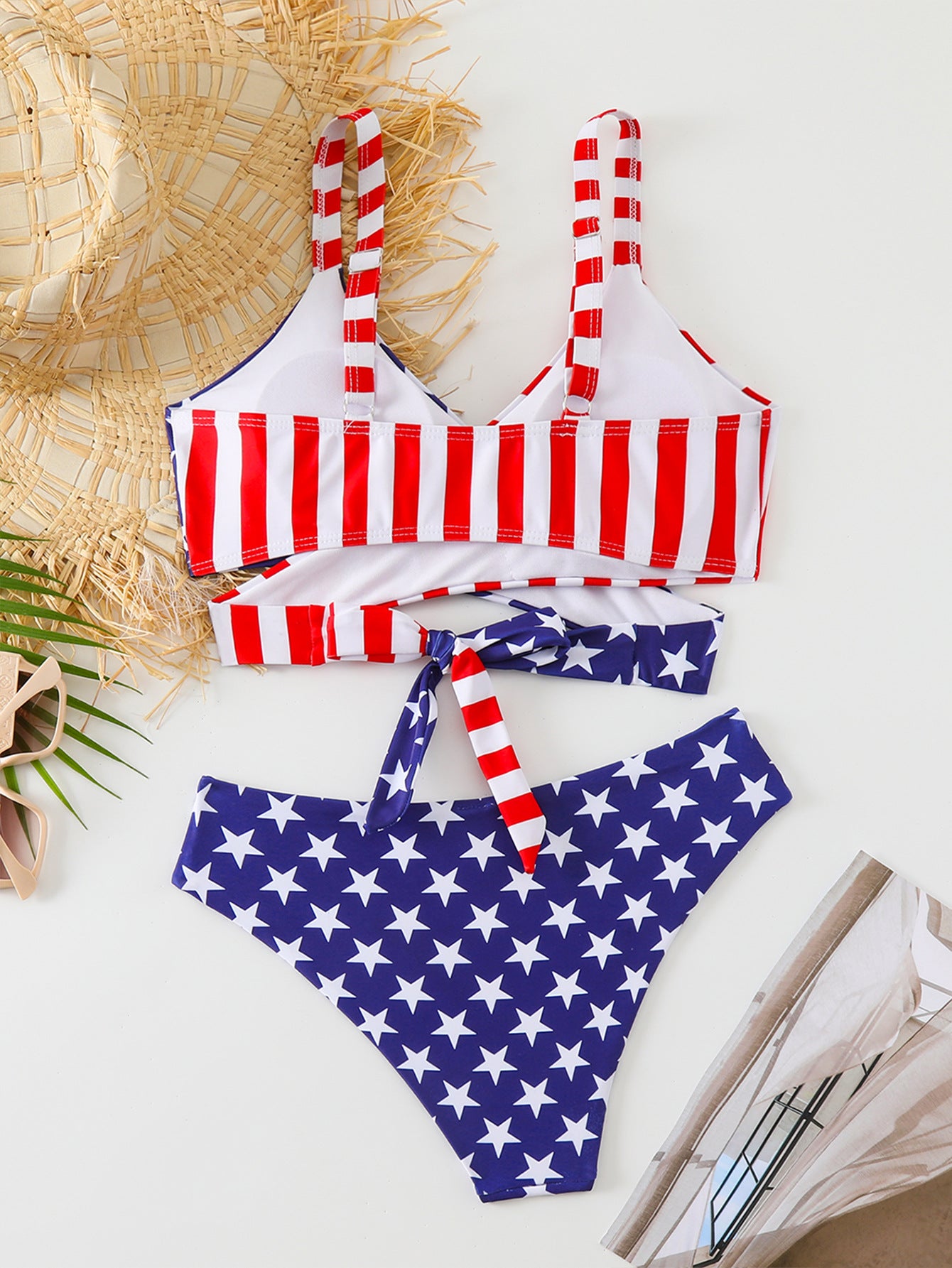 4th of july American Flag Bikini Two-Piece Set