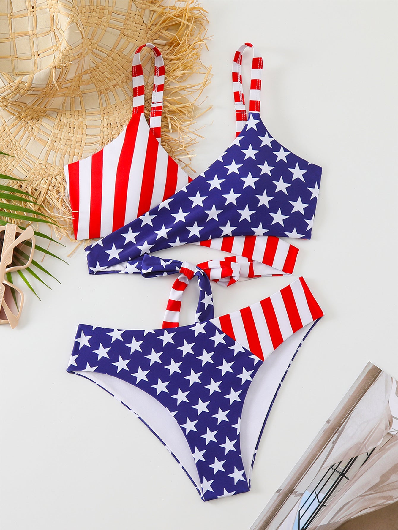 4th of july American Flag Bikini Two-Piece Set