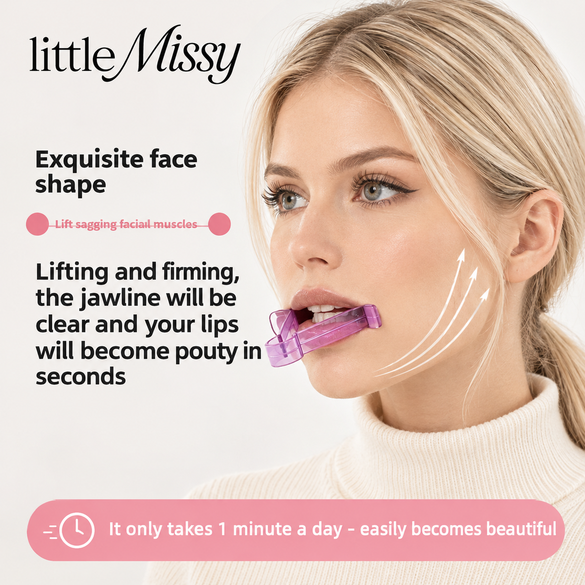 Face Sculpting Tool for At-Home Facial Workout - Sculpt & Define Cheeks Jawline Chin Neck Lips for Refreshed Defined Look 2PC